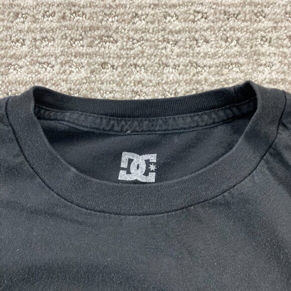 DC Shoes Shirt Men Small Black Graphic Tee T-Shirt Streetwear Skater Skateboard - Picture 3 of 7